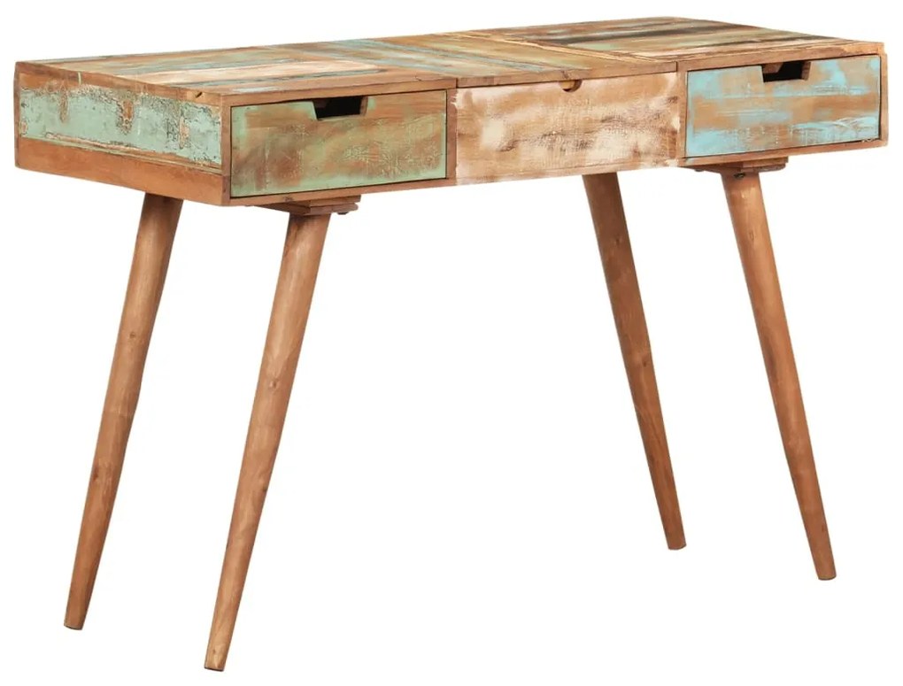 Toucador c/ espelho 112x45x76 cm madeira recuperada maciça