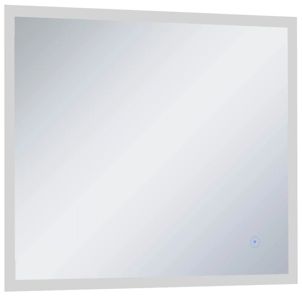Espelho de parede LED c/ sensor tátil casa de banho 60x50 cm