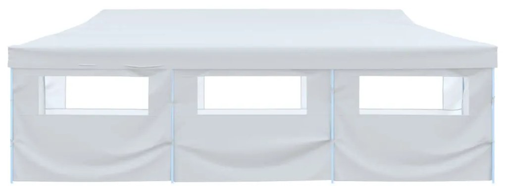 Tenda para festas pop-up dobrável c/ 8 paredes 3x9 m branco