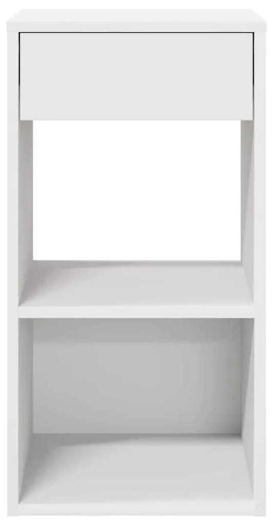 Mesa de cabeceira com gaveta 35x34x66,5 cm branco