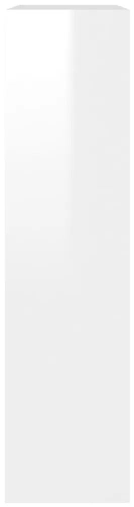Sapateira c/ espelho 2 divisórias 63x17x67 cm branco brilhante