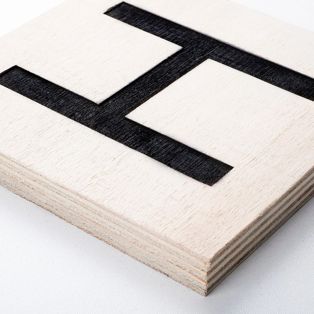 Acessório Decorativo de Parede Scrabble Set – Preto e Branco – 95 x 95