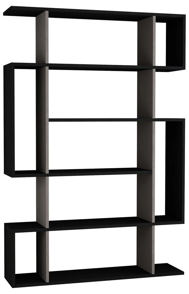 Estante Mito – Antracite e Castanho Claro – 110x161x25,5 cm