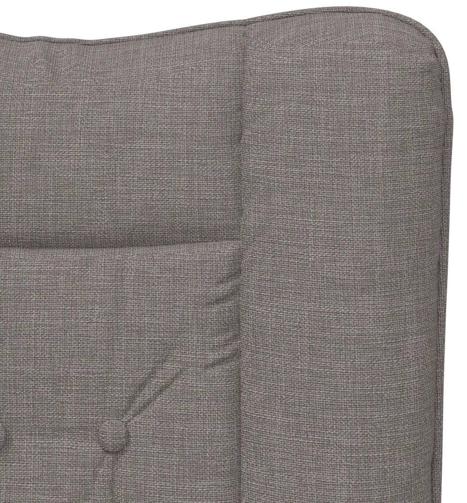 Cadeira Relaxante vidaXL em Tecidos Taupe