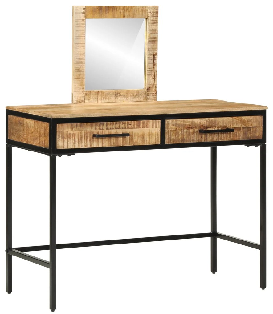 Mesa de Toucador 100x40x75/120 cm Madeira Sólida de Manga Rugosa