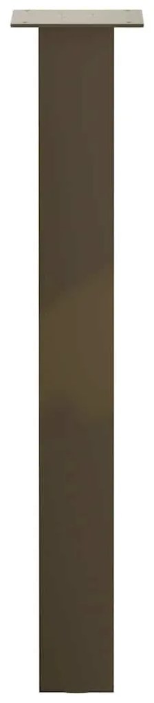 Pés de mesa de console 4 peças aço natural 72 cm aço