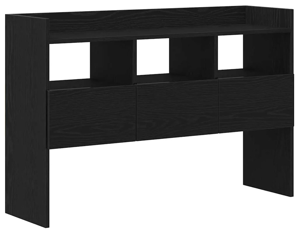 Sideboard vidaXL Preto Carvalho 105x30x70 cm Madeira de Engenharia