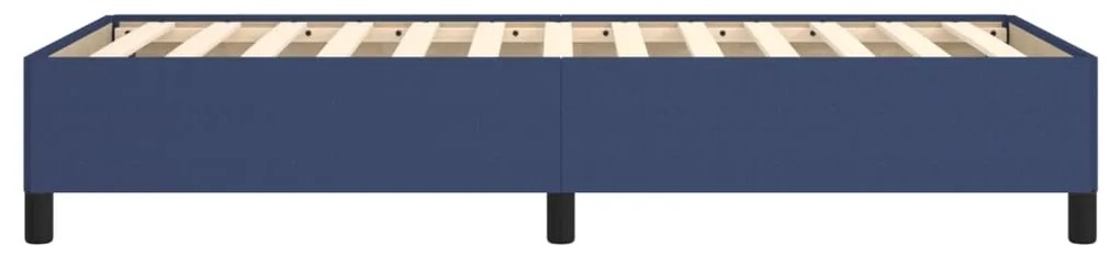 Estrutura de cama sem colchão 90x190 cm tecido azul