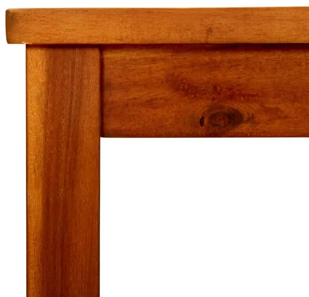 Mesa de centro p/ jardim 110x110x45 cm madeira de acácia maciça