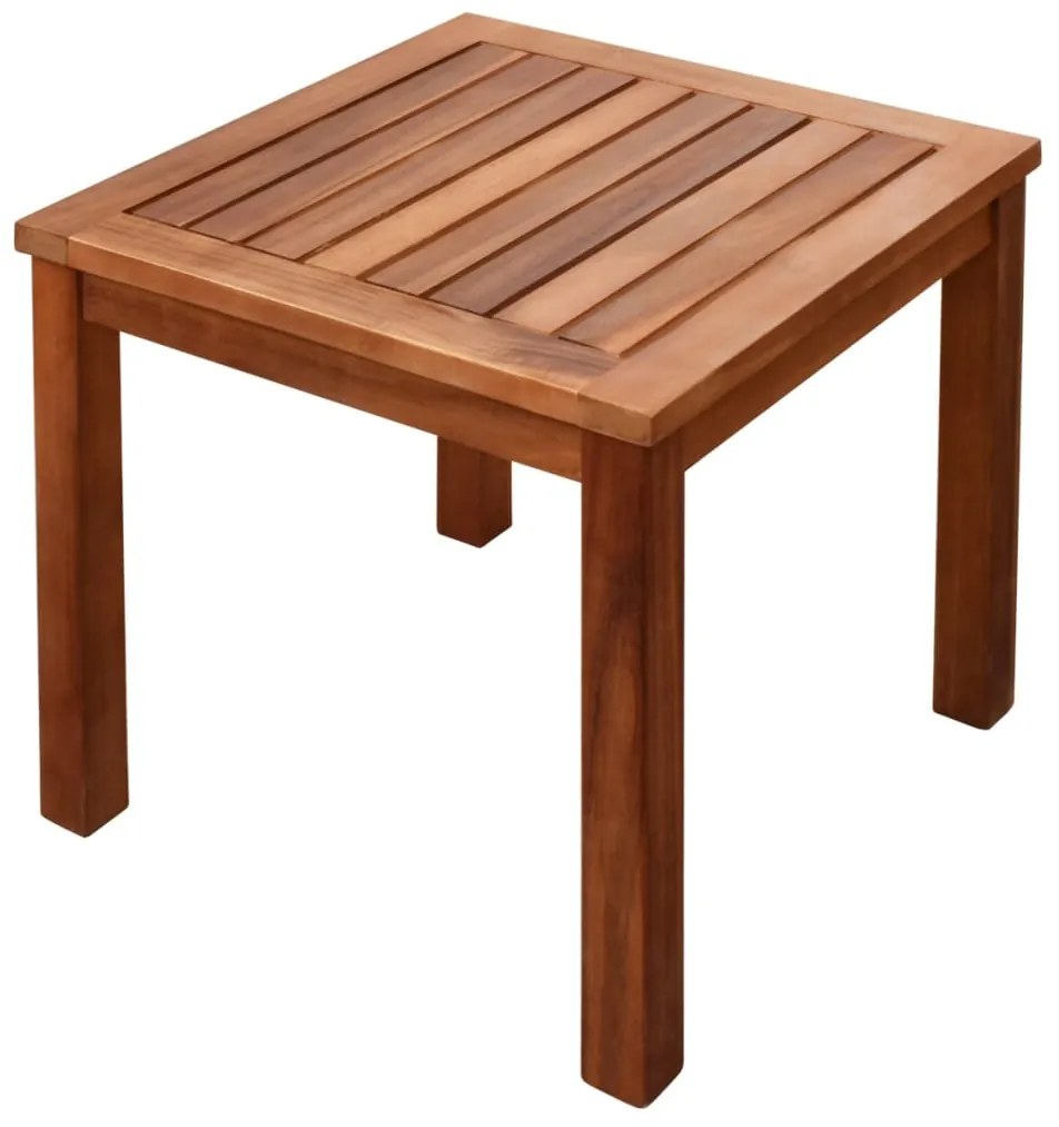 Espreguiçadeiras c/ mesa 2 pcs acácia maciça e textilene