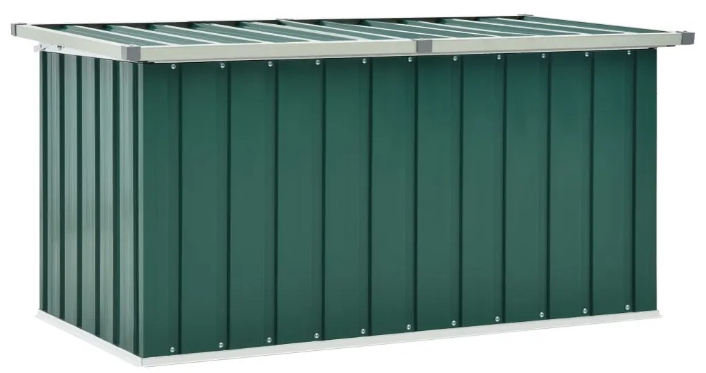 Caixa de arrumação para jardim 129x67x65 cm verde