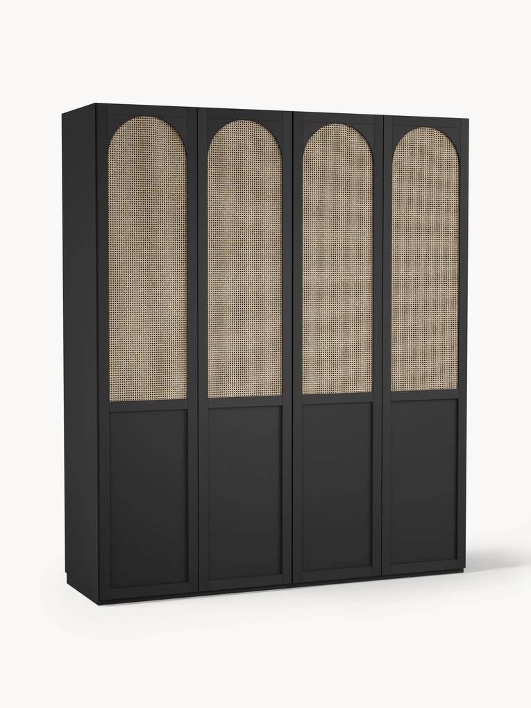 Roupeiro modular com portas articuladas Jeanne, L 200 cm, vários tamanhos