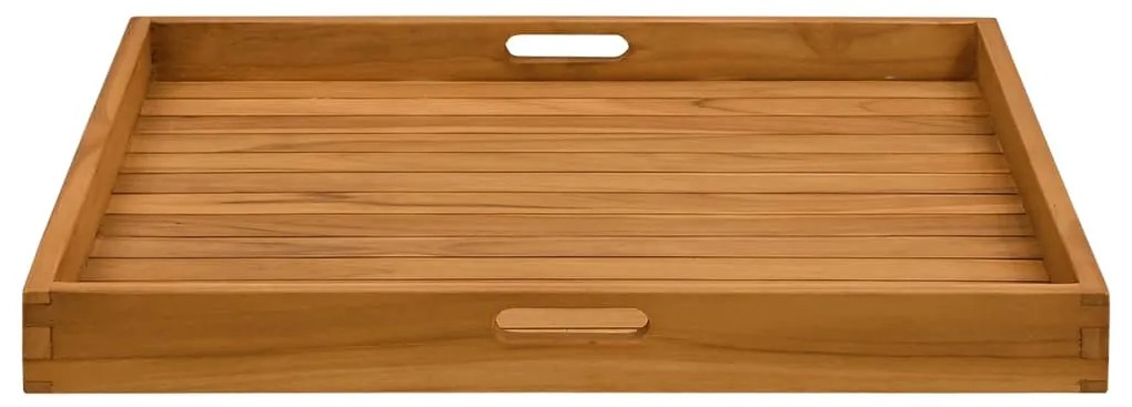 Bandeja de servir 70 x 70 cm madeira de teca maciça