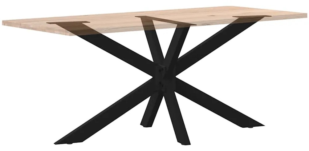 Pé de mesa de jantar em formato de aranha, preto, 150x78x(72-73) cm, a
