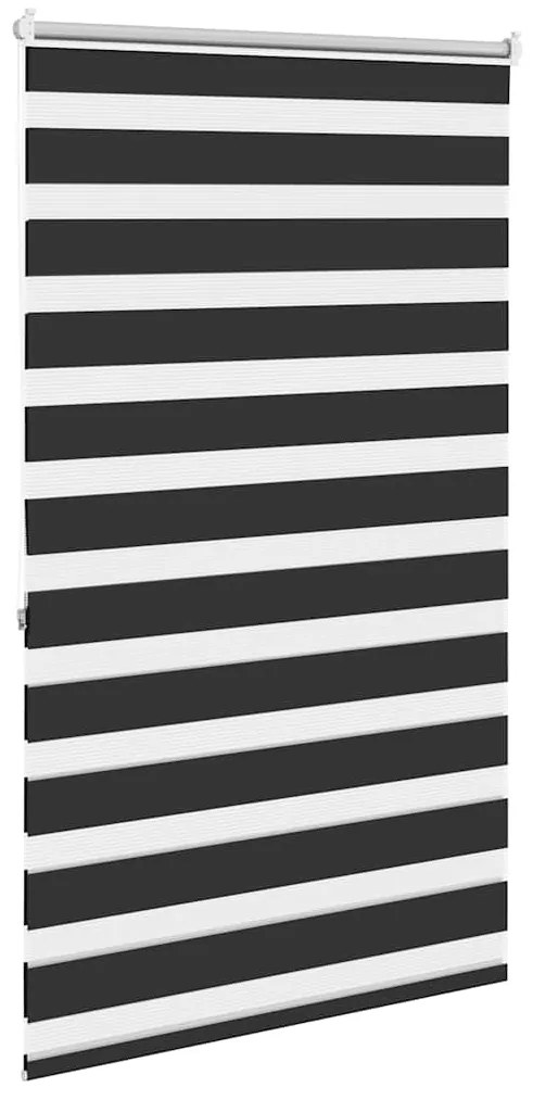 Estore de rolo 100 x 175 cm, linhas de zebra / Preto