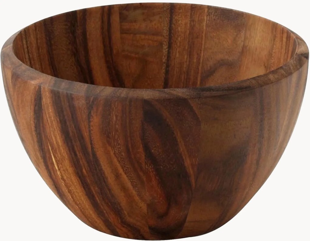 Taça de servir em madeira de acácia artesanal Thea