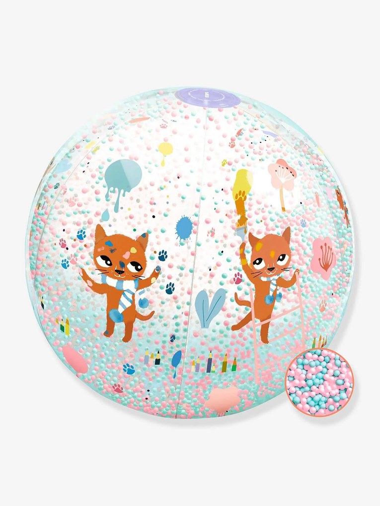 Bola com esferas coloridas - DJECO rosa