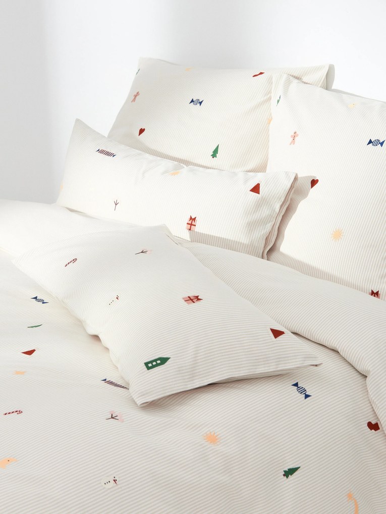 Capa de edredão de Natal em percal de algodão Anella