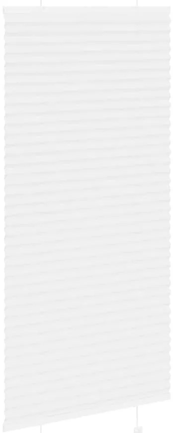Branco Plissada Cega 60x100 cm Largura Tecido 59,4 cm Poliéster