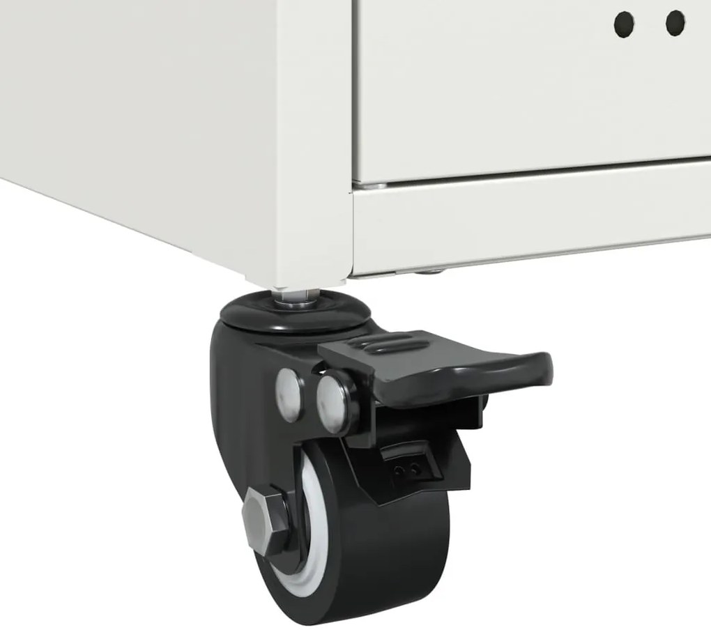 Móvel de TV 68x39x43,5 cm aço branco