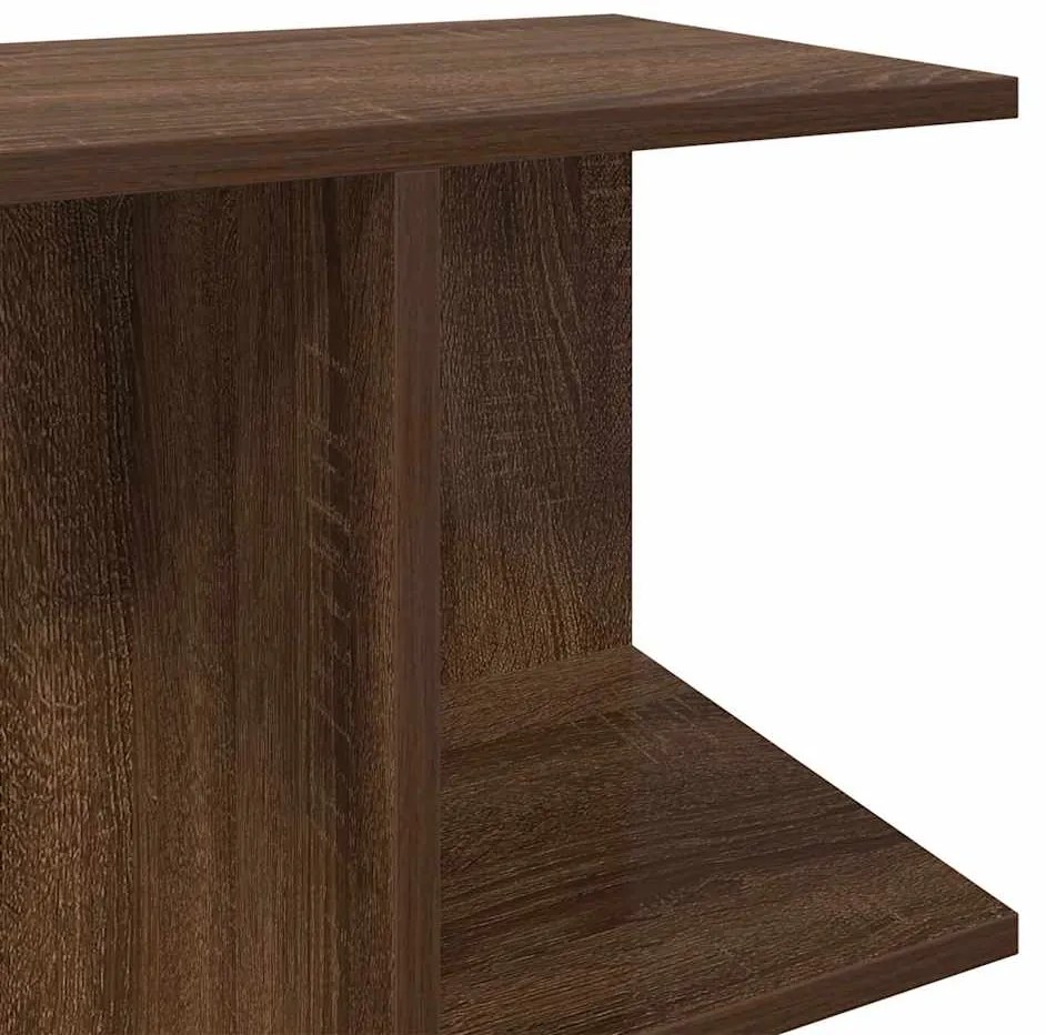 Mesa cabeceira 46,5x29x61cm derivados madeira carvalho castanho