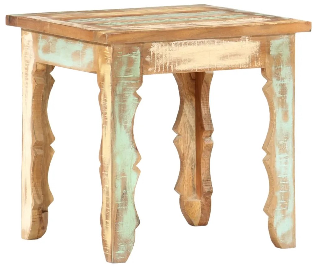 Mesa de centro 40x40x40 cm madeira recuperada maciça