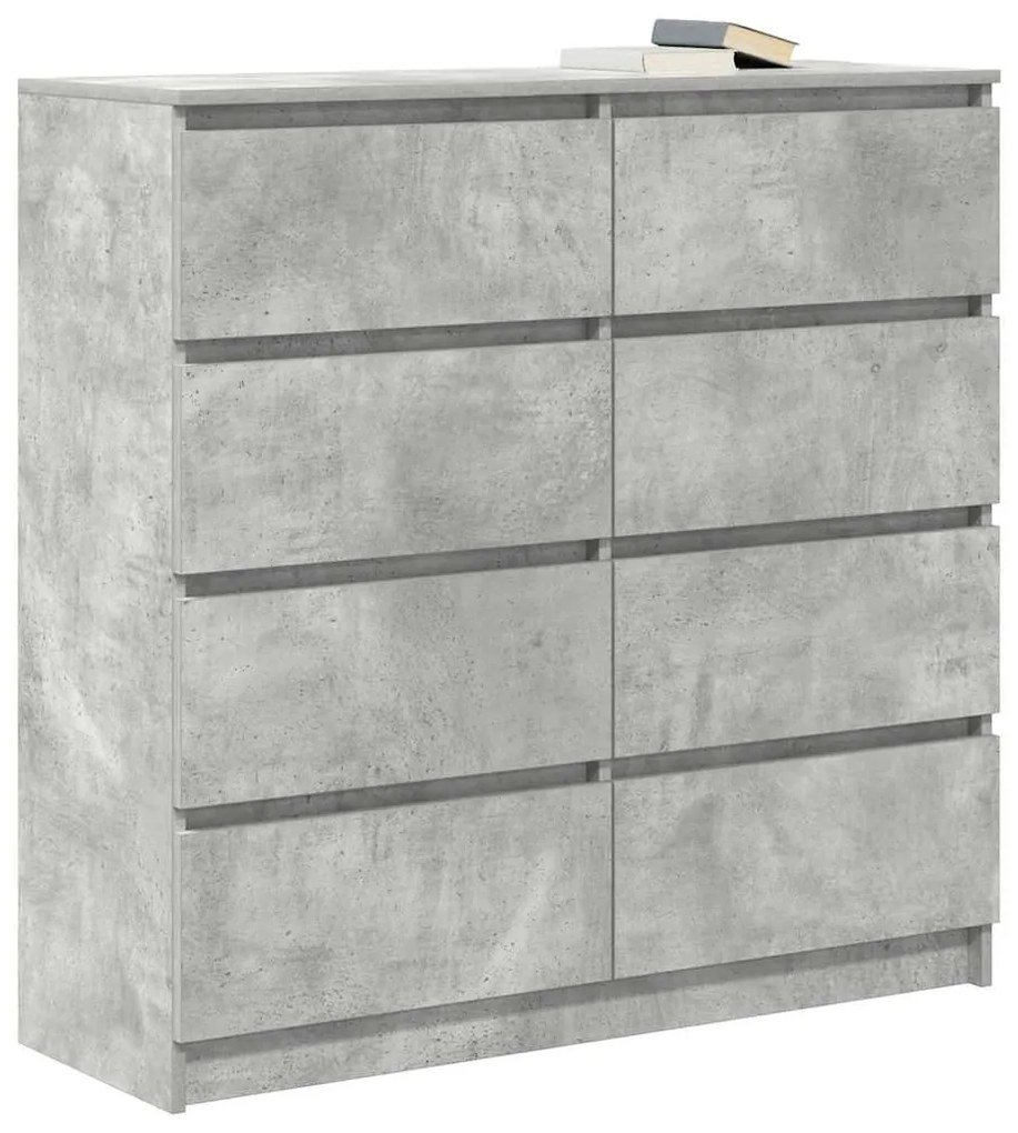 Aparador 100x35x99 cm derivados de madeira cinzento cimento