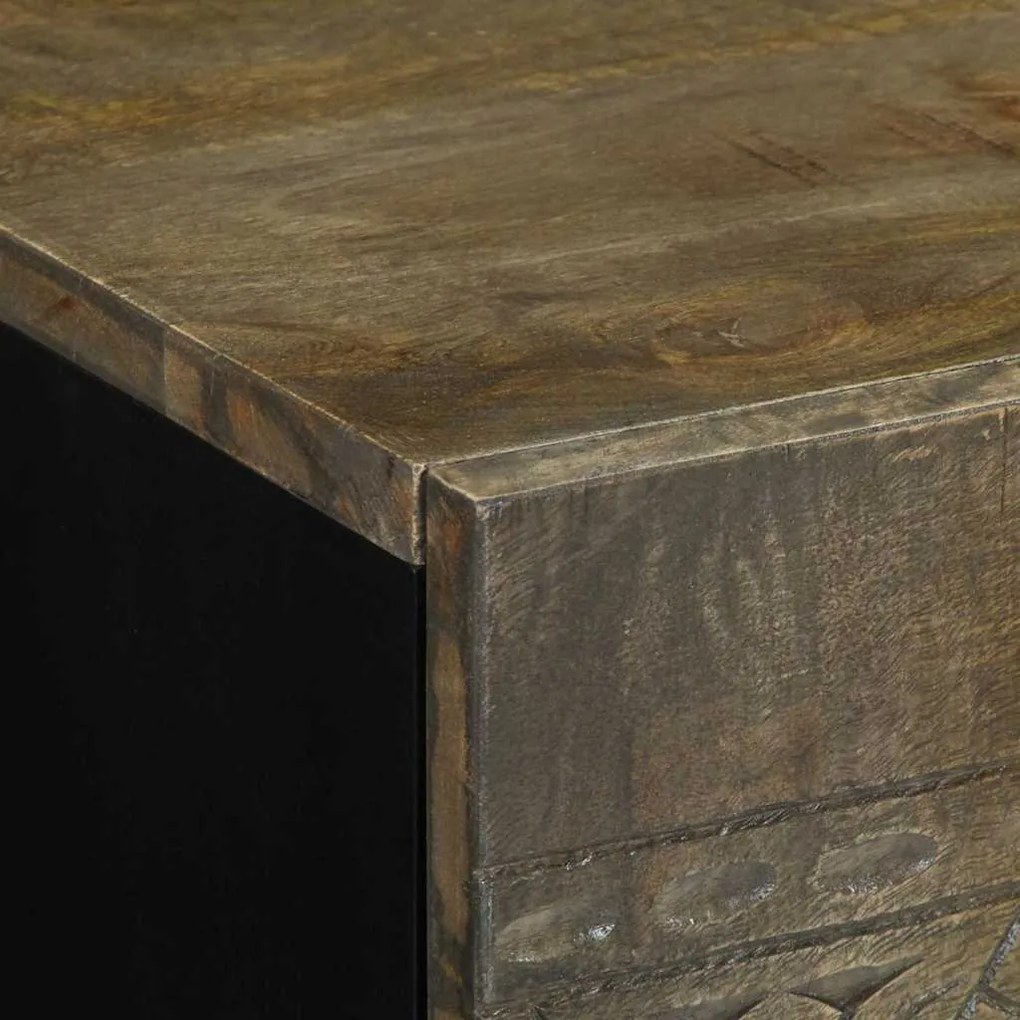 Mesa de cabeceira cinzento claro 50x33x60 cm