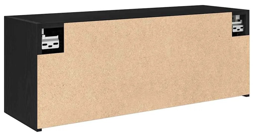 Armário parede p/ casa banho 80x25x30 cm deriv. madeira preto