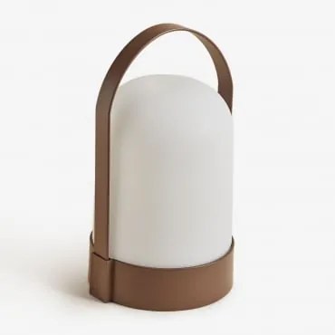 Lâmpada De Mesa Led Sem Fios Para Exterior Agnese Castanho Café - Sklum