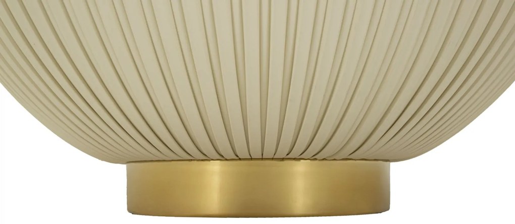 MESA DE CENTRO ELGE Ø 71X38 CM CREME, DOURADO E BRANCO