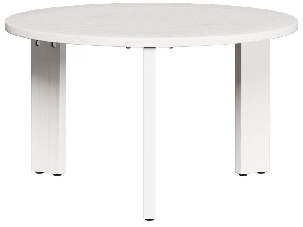 Conjunto de Mesas de Café 3 pcs Branco 47.5 x 47.5 x 27 cm