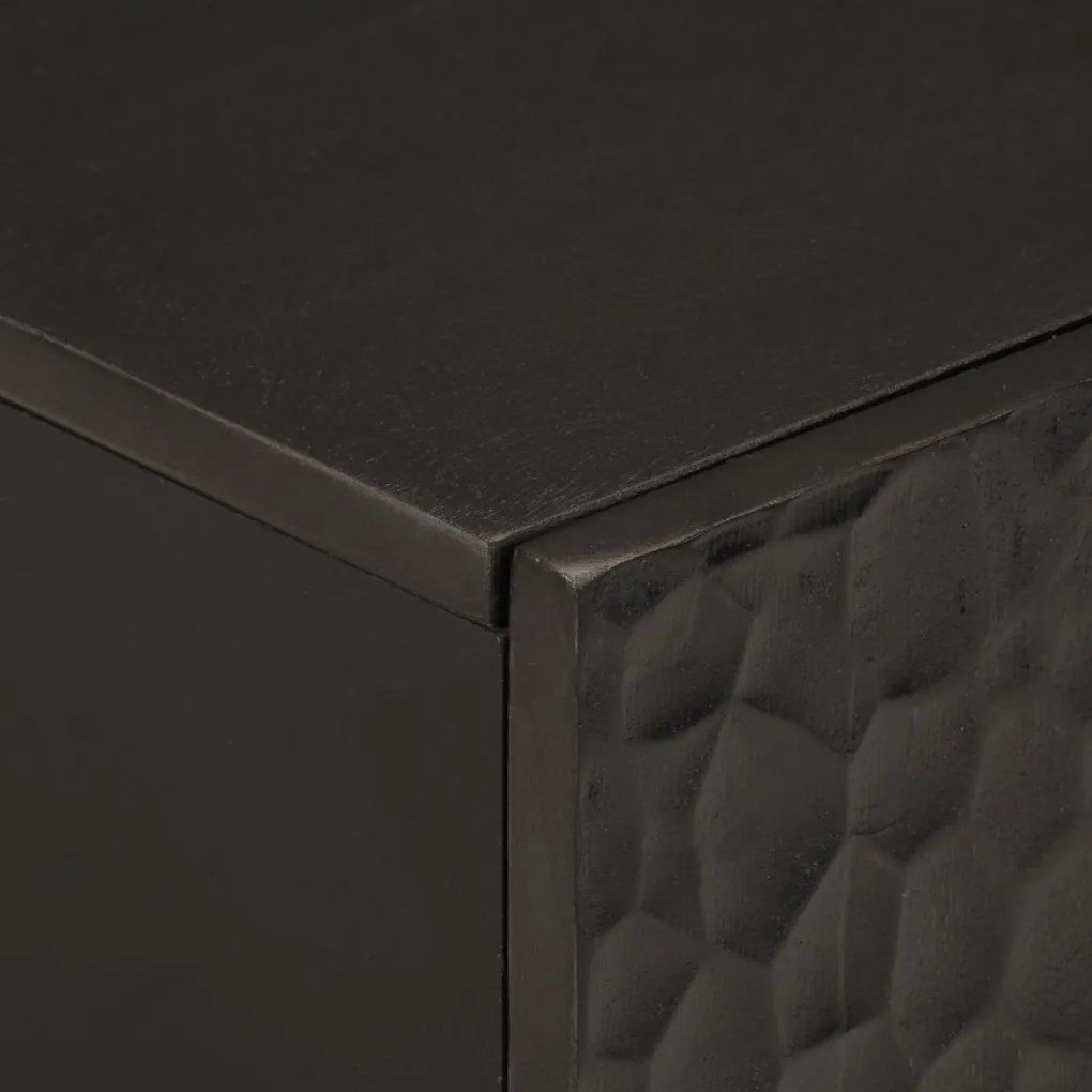 Armário para lavatório 62x33x58 cm mangueira maciça preto