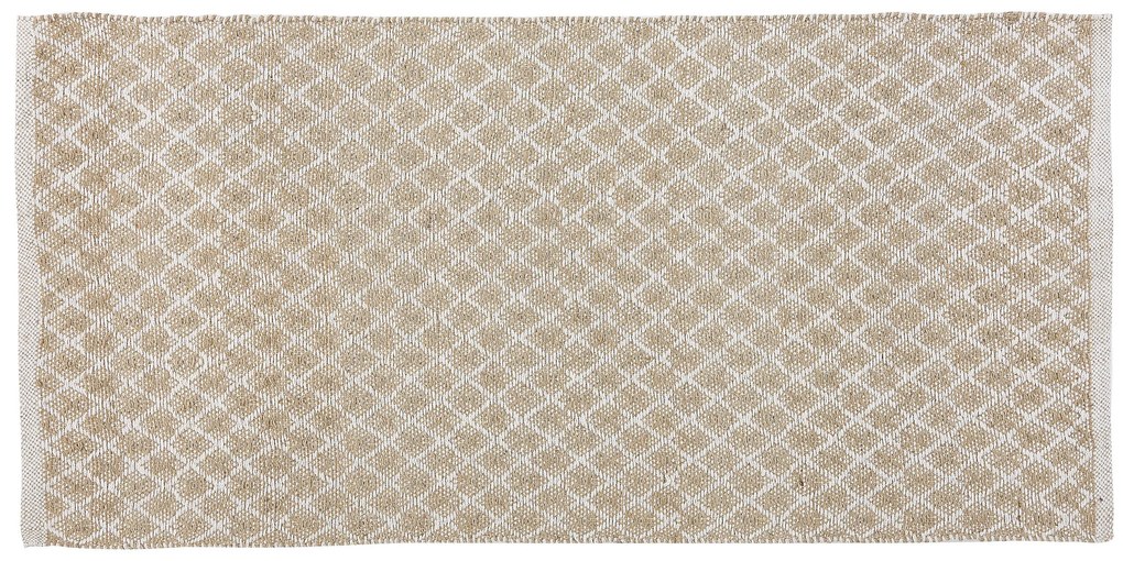 Tapete de juta creme 80 x 150 cm AKBEZ Beliani