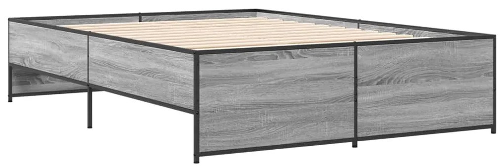 Estrutura cama 140x190 cm derivados de madeira/metal
