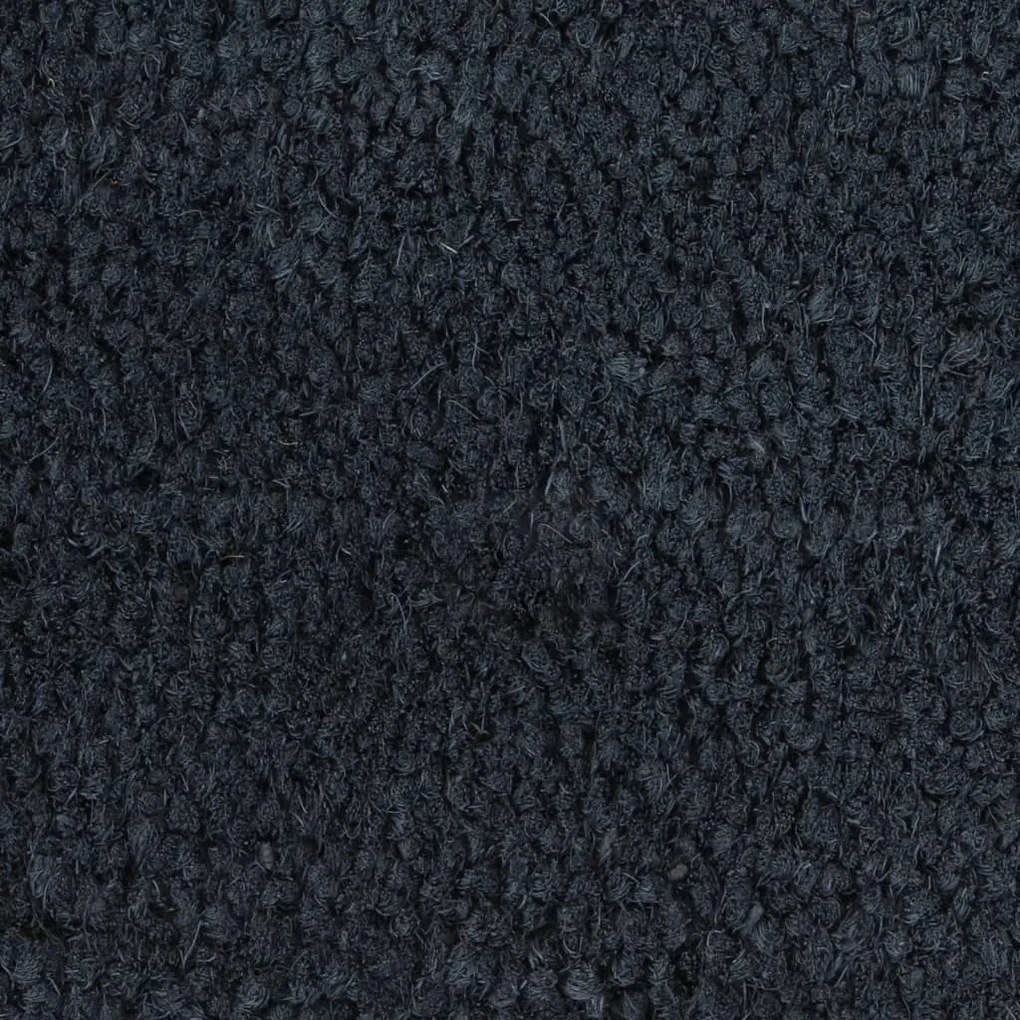 Tapete de porta 100x300 cm fibra de coco tufada cinzento escuro