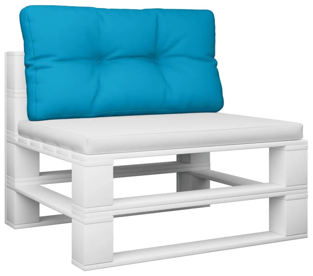 Almofadão para sofá de paletes 80x40x12 cm tecido azul-claro
