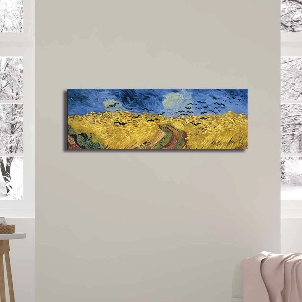 Pintura Decorativa em Tela FAMOUSART-05 – Multicolor – 30 x 90 cm
