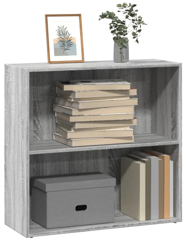 vidaXL Estante 80x30x77 cm derivados de madeira cinzento sonoma