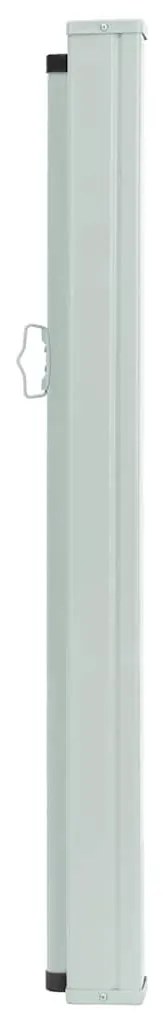 Toldo lateral retrátil para pátio 120x500 cm creme