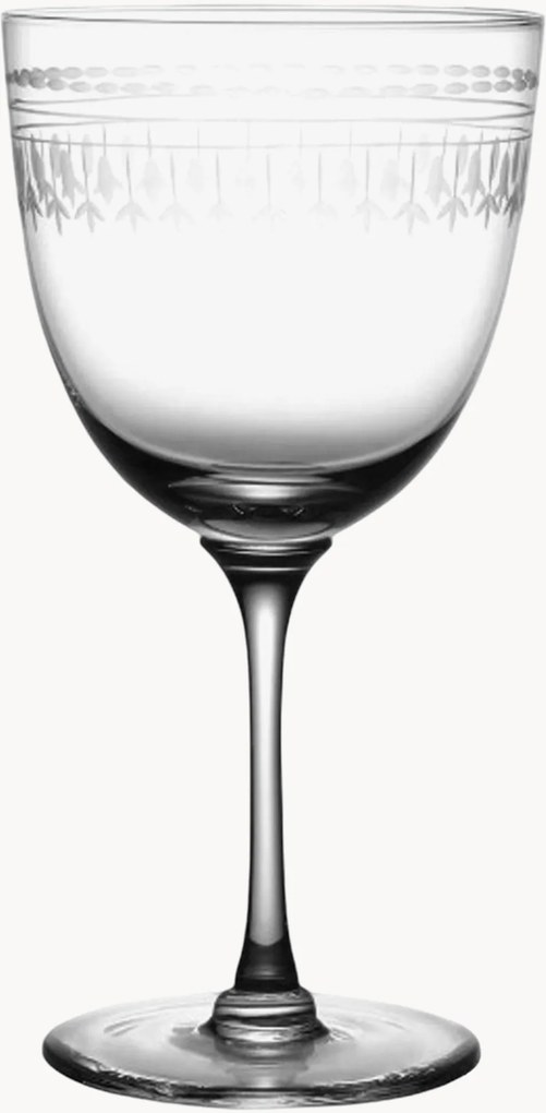 Copos de vinho em cristal artesanal Ovals, conjunto de 2