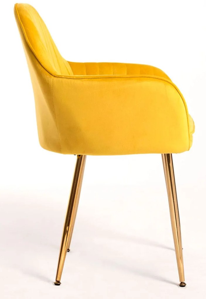 Pack 4 Cadeiras Chic Golden - Amarelo
