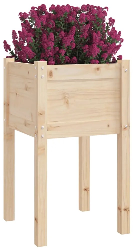 Vasos/floreiras de jardim 2 pcs 40x40x70 cm cm pinho maciço