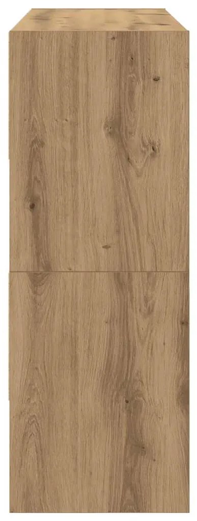 Sapateiras 2 pcs empilháveis 89,5x30x40 cm carvalho artisiano
