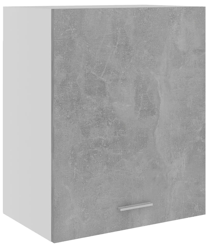 vidaXL Armário de parede 50x31x60 cm derivados madeira cinza cimento