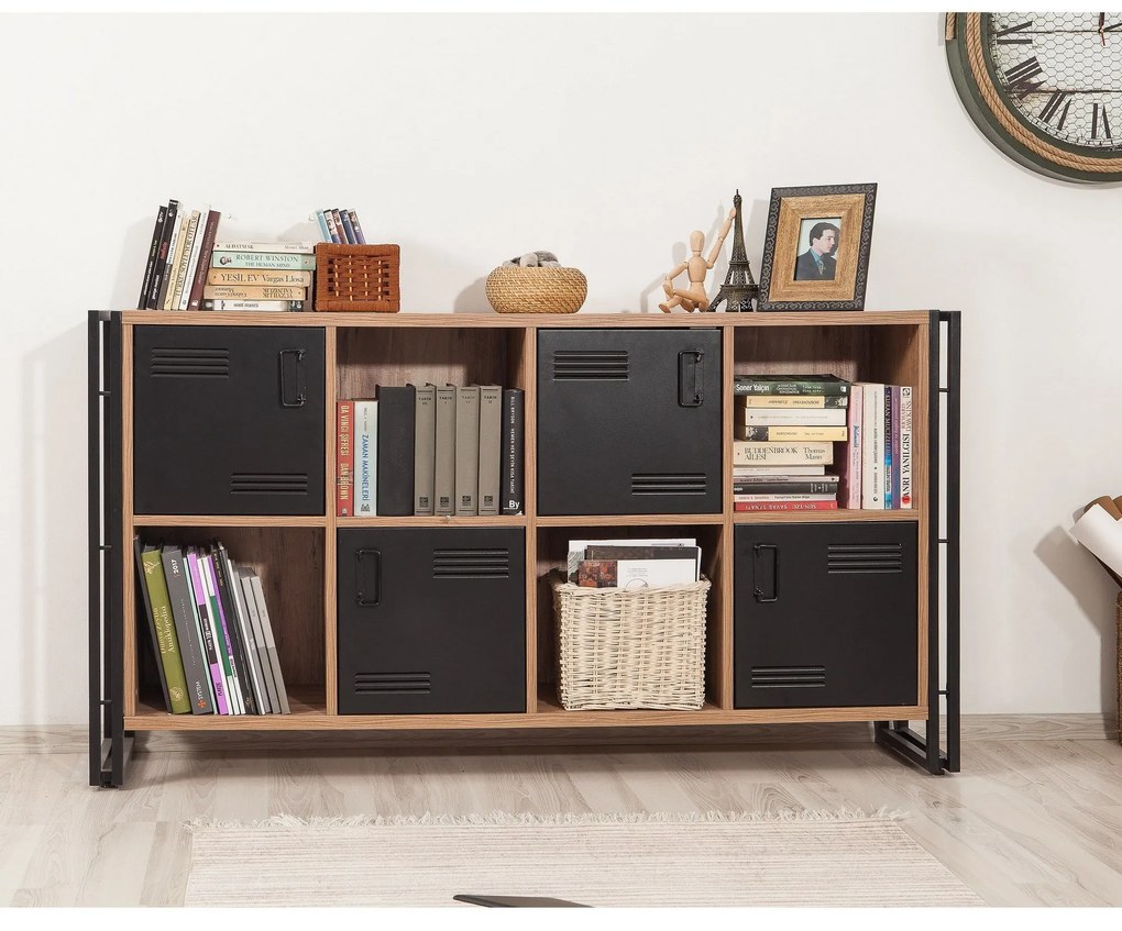 Console Cosmo – Atlantic Pine Black – 164x89x35 cm