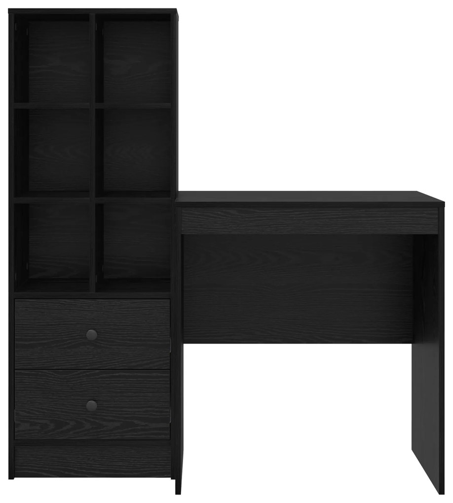 Mesa com Armazenamento Carvalho Preto Madeira de Engenharia