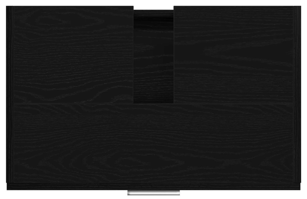 Armário para Pia Carvalho Preto 59x37x59 cm Madeira Engenharia