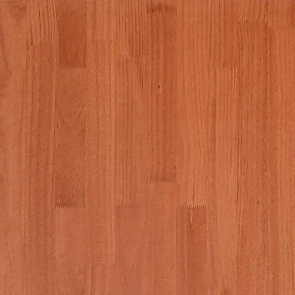 Cama sem colchão 140x190 cm pinho maciço castanho-mel