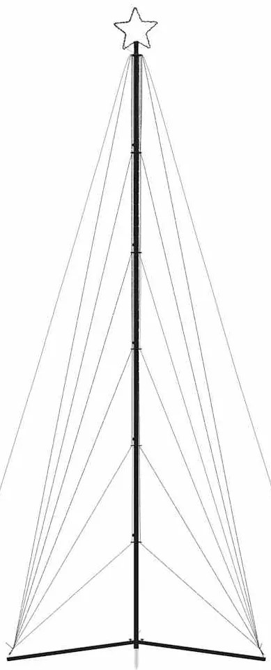 LED Árvore de Natal 861 LEDs Branco Frio 478 cm